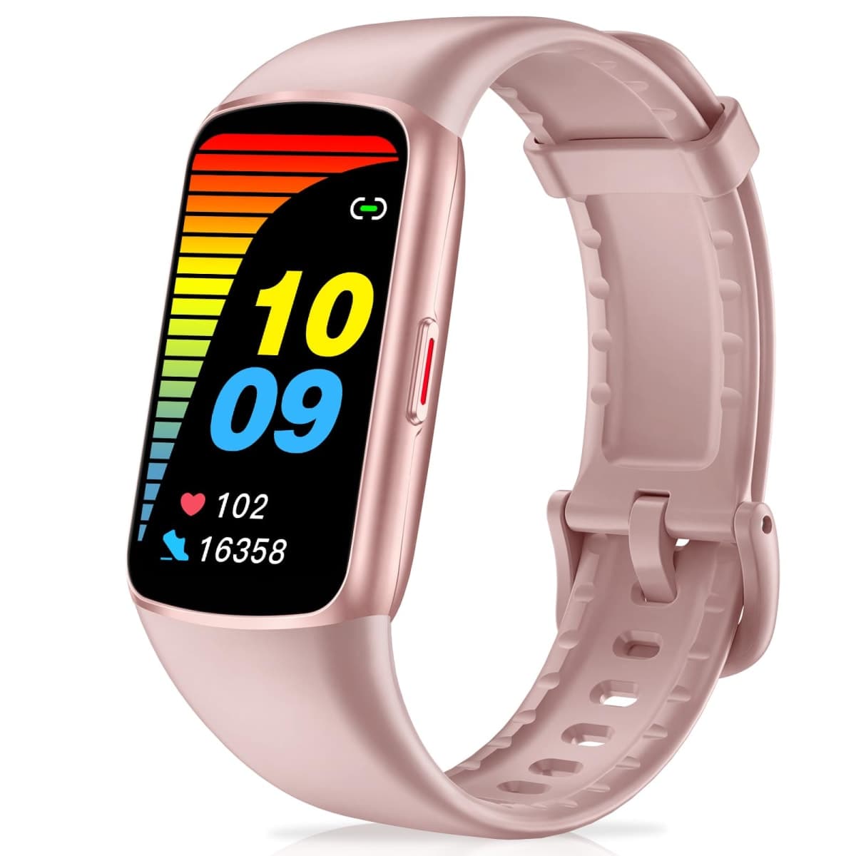 Zeacool Fitness Tracker with 24/7 Heart Rate, Blood Oxygen Sleep Monitor, 123 Sports Modes Calories Smart Watch,IP68 Waterproof Step Counter Activity Trackers Health Pedometer for Women Men (Pink)