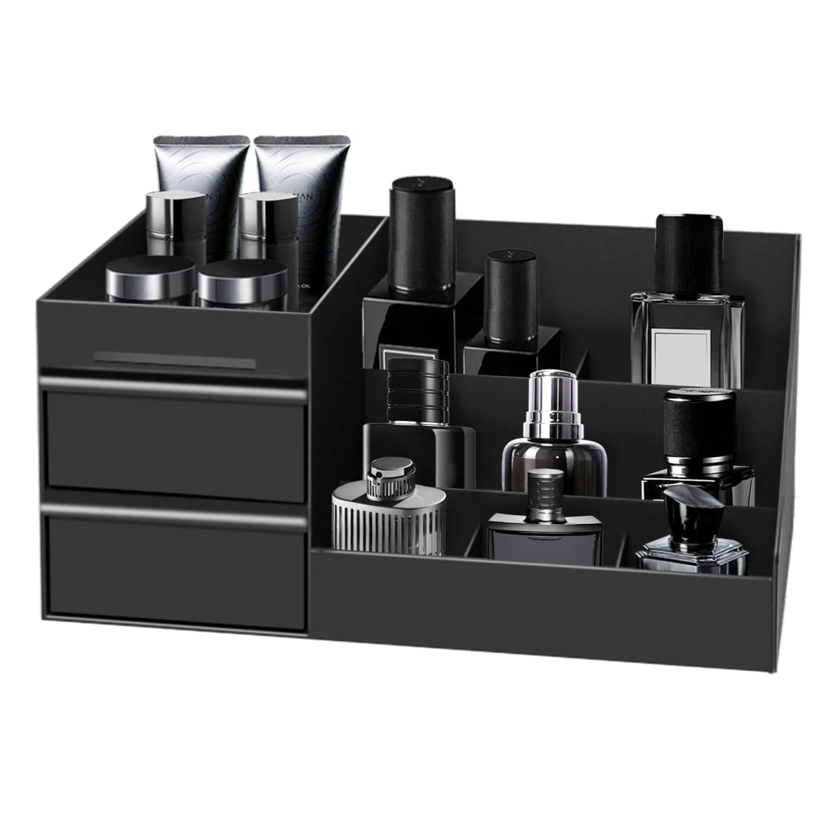 Turesmith Mens Organizer,Perfume Organizer,Cologne Stand,Cologne Shelf,Perfume Stand,Organizador de Perfumes,Bathroom Countertop Storage,Shelf for Bathroom Counter,Mens Dresser,Men Bedroom