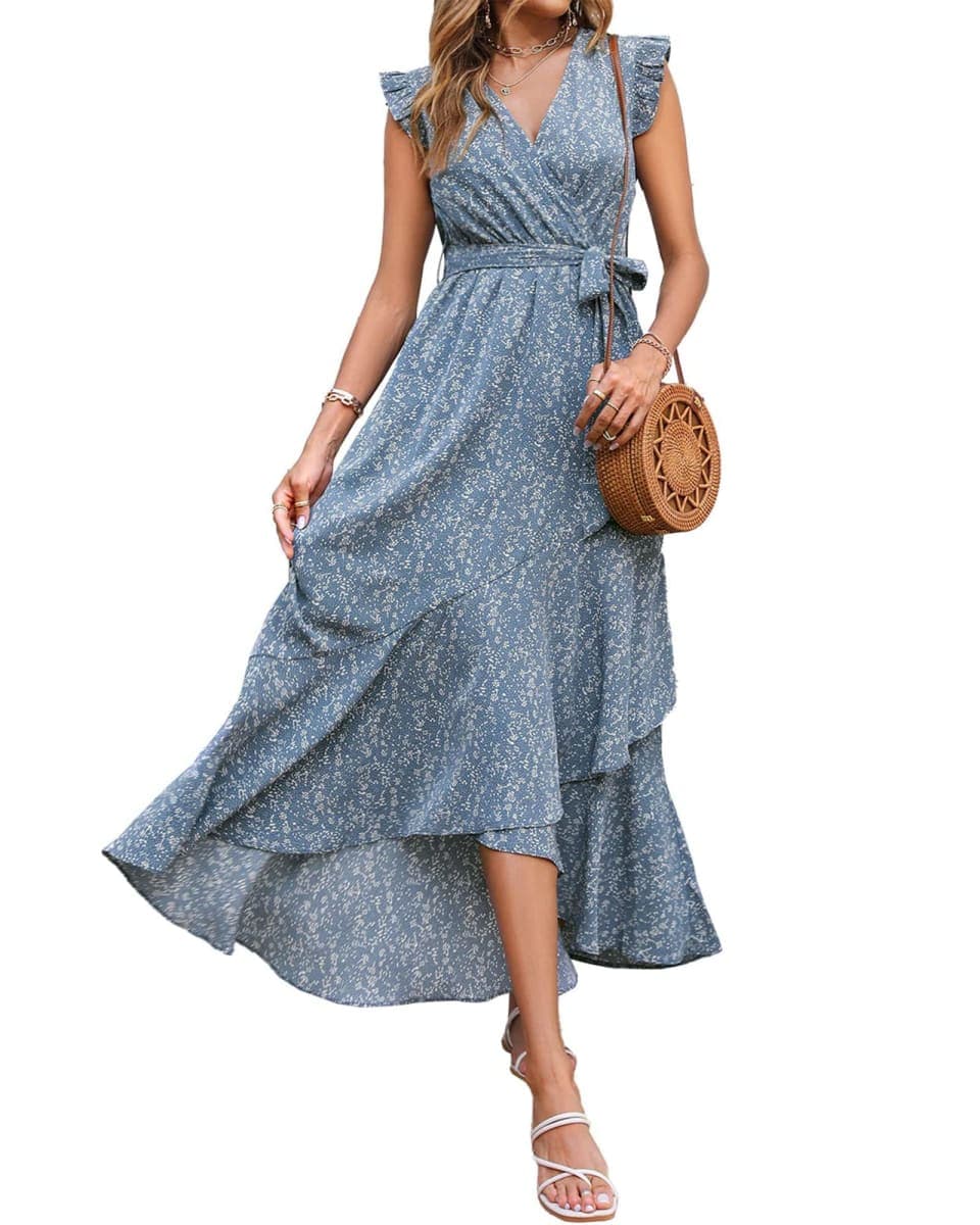 BTFBM Floral Boho Maxi Dresses for Women